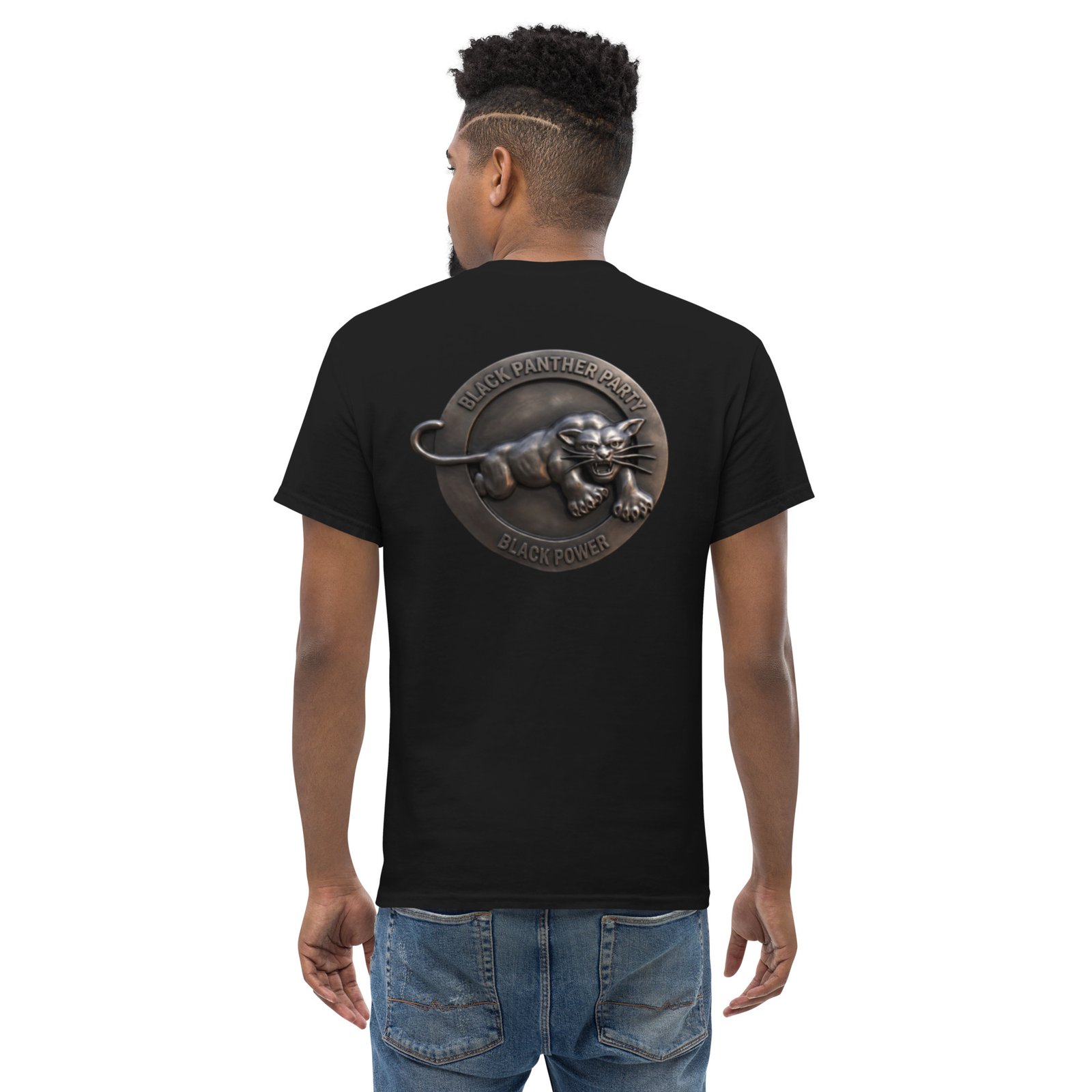 T-shirt classique unisexe H-T PUISSANCE NOIR – Image 2