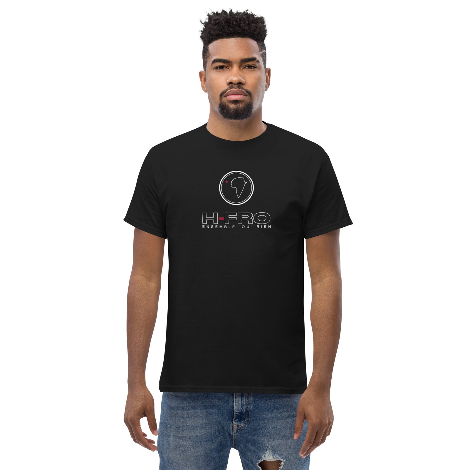 T-shirt classique unisexe H-T PUISSANCE NOIR