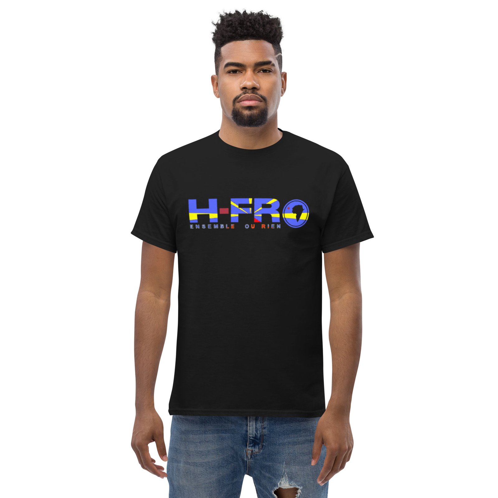 T-shirt classique unisexe H-T LA REUNION Lé LA