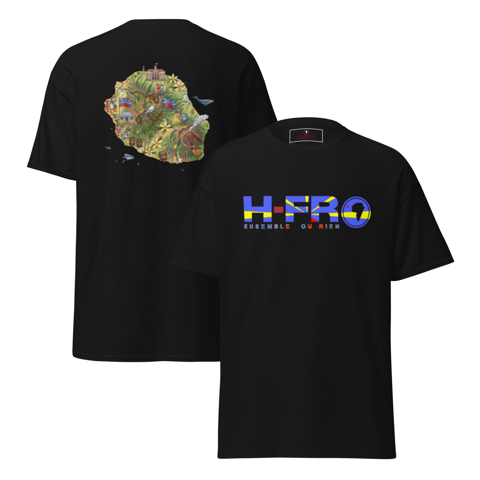 T-shirt classique unisexe H-T LA REUNION Lé LA – Image 5