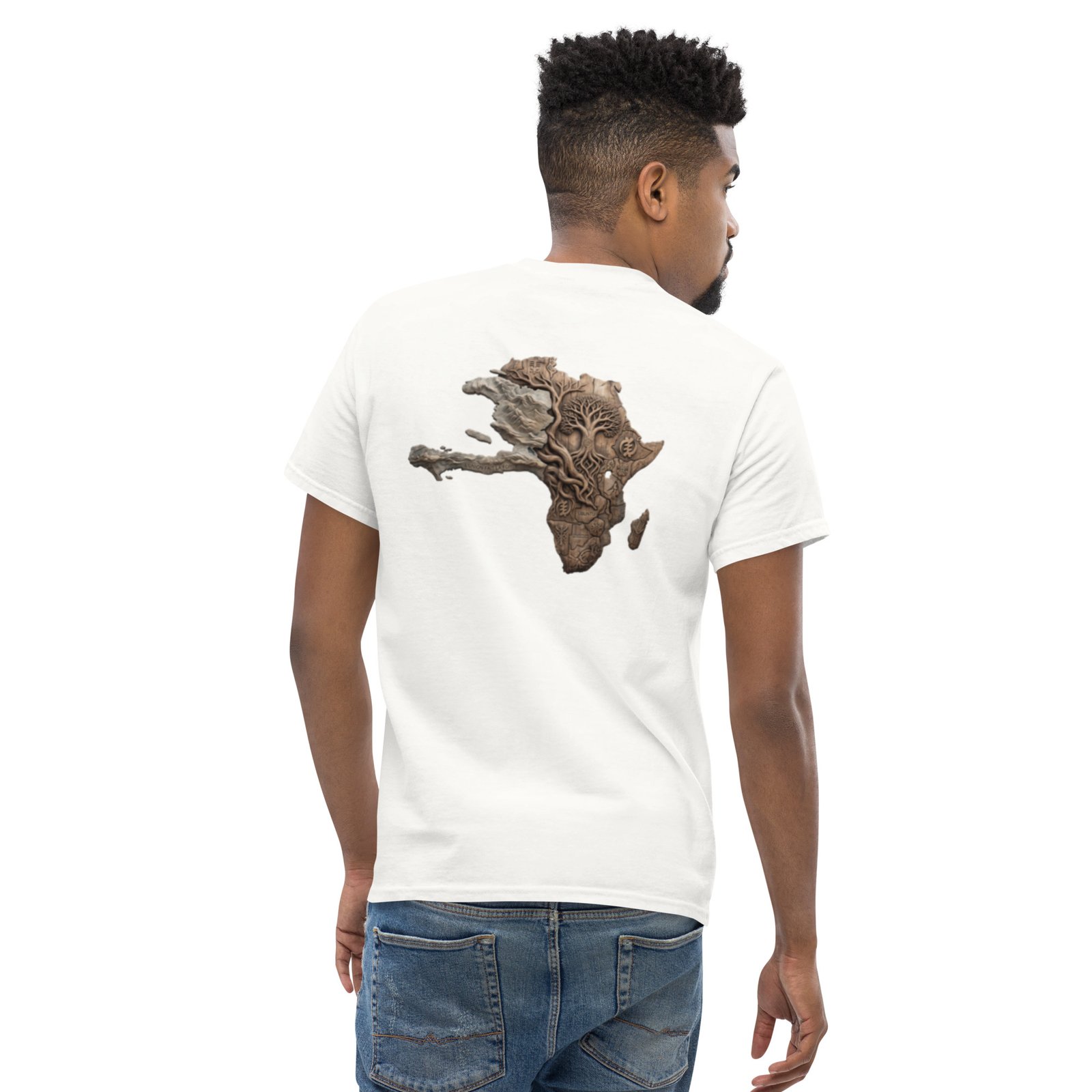 T-shirt classique unisexe H-T FUSION BLANC – Image 2