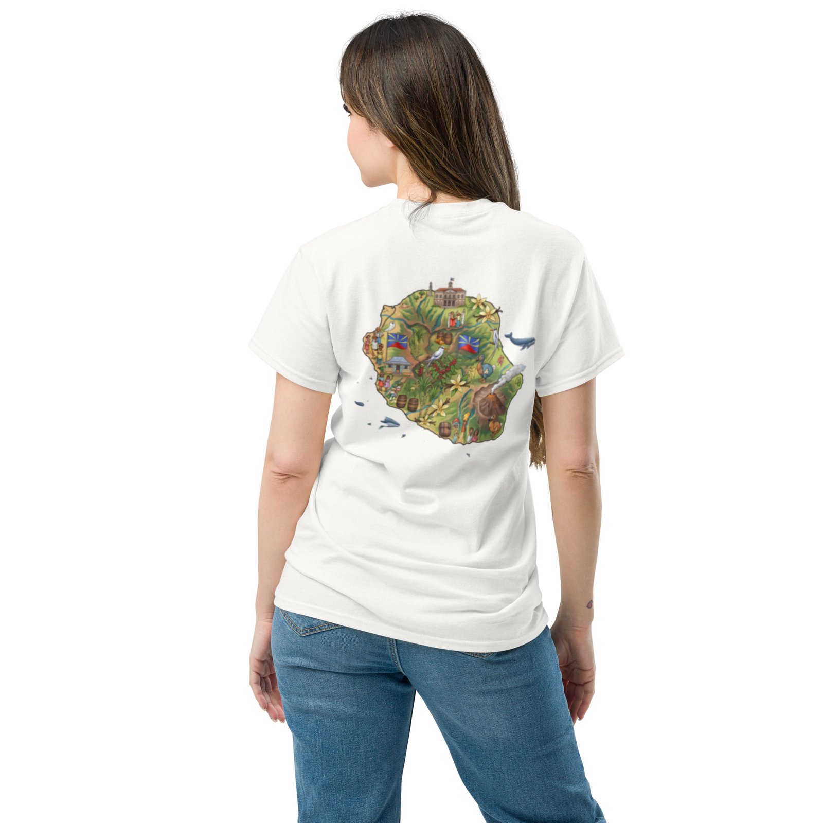 T-shirt classique unisexe H-T LA REUNION Lé LA – Image 4
