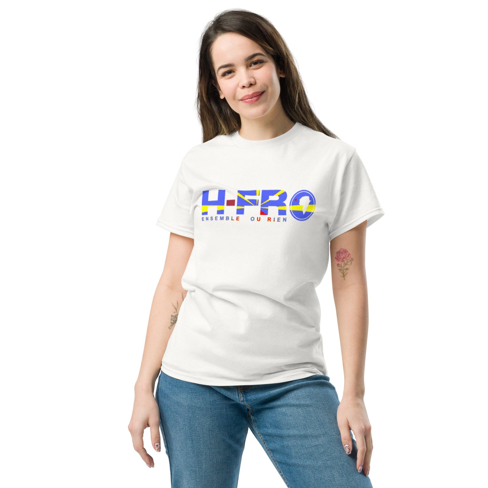 T-shirt classique unisexe H-T LA REUNION Lé LA – Image 3