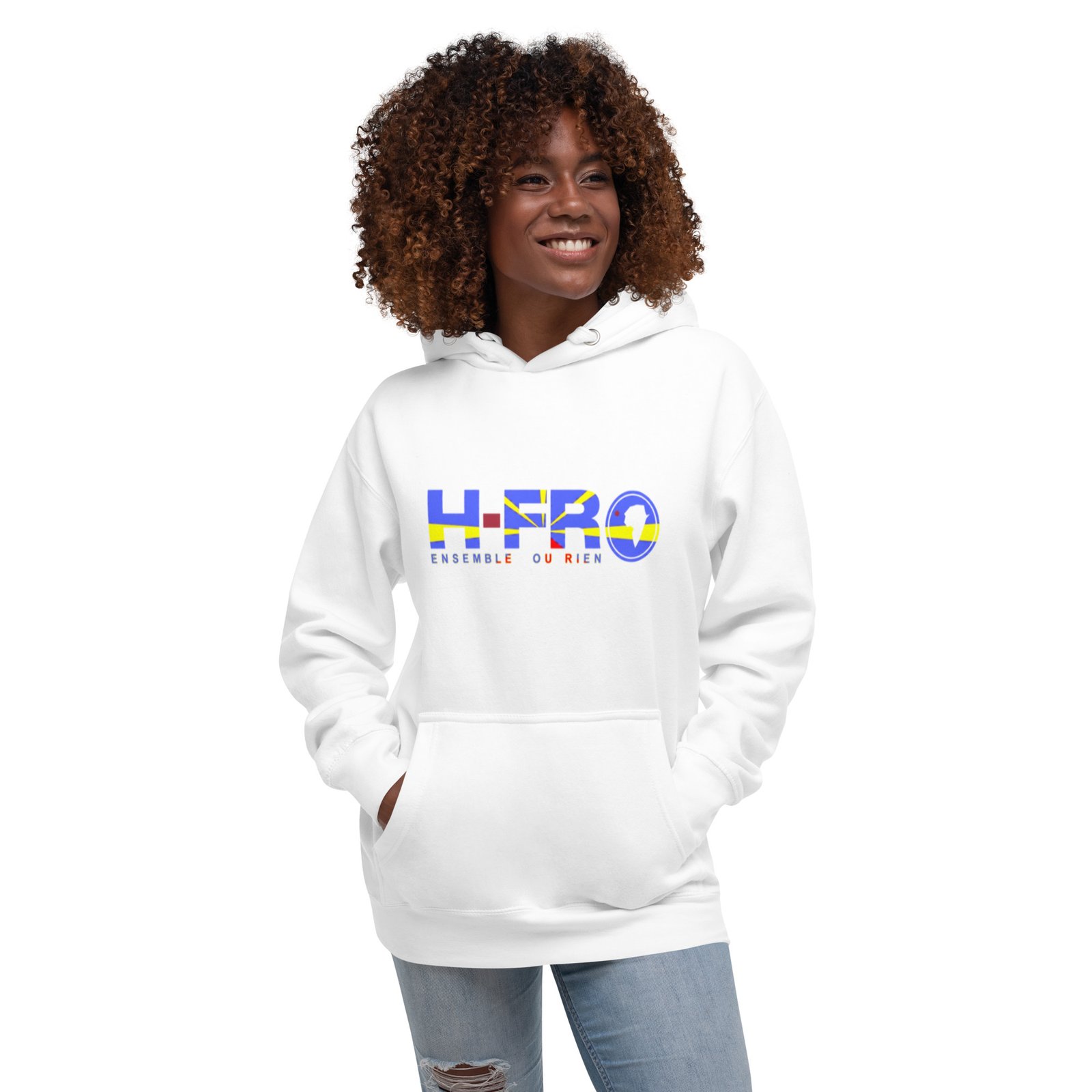 Sweat à Capuche Unisexe H-H LA REUNION Lé LA – Image 3